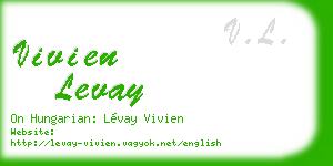 vivien levay business card