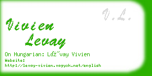 vivien levay business card